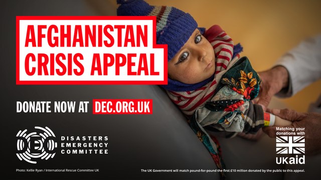DEC Afghanistan Crisis Appeal: JJ Chalmers talks to Martyn McLaughlin