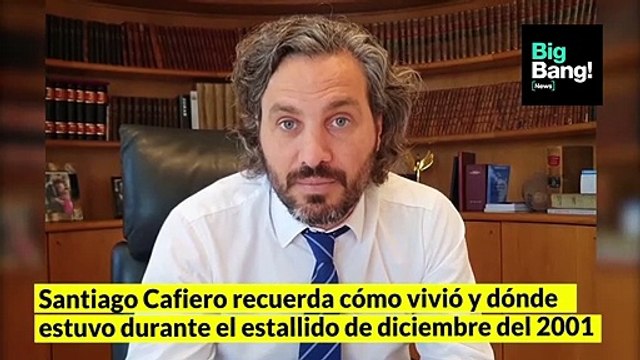 Santiago Cafiero y el recuerdo del estallido del 2001: Fuimos con los compañeros y compañeras a la Plaza