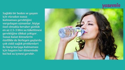 Su içerek nasıl kilo verilir? 1 haftada 7 kilo zayıflatan su diyeti!