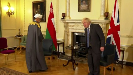 Boris Johnson hosts Sultan of Oman at Number 10