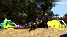 5 niños mueren en Tasmania al salir volando un castillo inflable