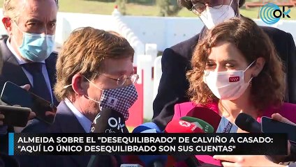 Almeida sobre el "desequilibrado" de Calviño a Casado: "Aquí lo único desequilibrado son sus cuentas"