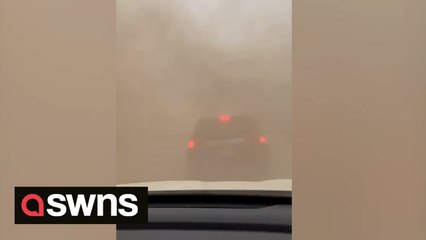 Major dust storm causes chaos across Kansas and Colorado, USA.