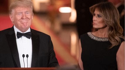 GALA VIDEO - PHOTO - Melania Trump élégante en noir au côté de son mari pour un événement très spécial