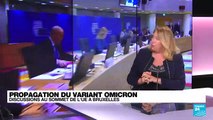 Propagation du variant Omicron : discussions au sommet de l'UE à Bruxelles