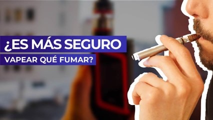 ¿Es más seguro vapear qué fumar?