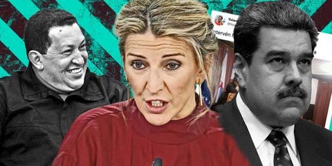 El vídeo viral que hunde a Yolanda Díaz: Así copia a Hugo Chávez y Nicolás Maduro para amenazar a la oposición