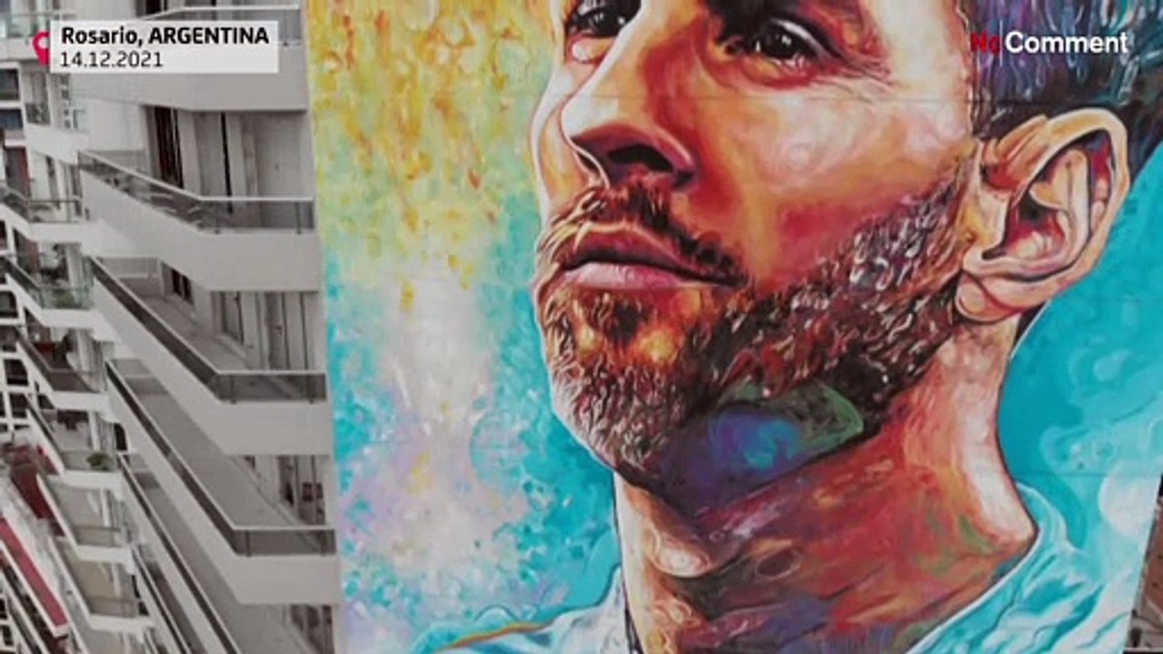 Mit Panoramablick auf den Paraná: Lionel Messi in Geburtsstadt verewigt
