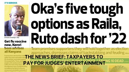 The News Brief: Taxpayers to pay for judges' entertainment