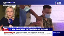 Marine Le Pen reste opposée à la vaccination obligatoire: 