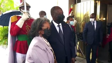 Le Président Alassane Ouattara échange avec Sahle-Work Zewde Présidente d'Ethiopie