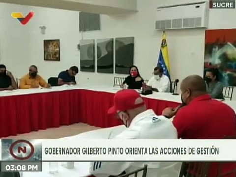 Gobernador Gilberto Pinto establece nuevas acciones de gestión para los 15 municipios de Sucre
