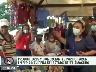 Gobernación del estado Delta Amacuro aperturó Feria Navideña de productores y comerciantes