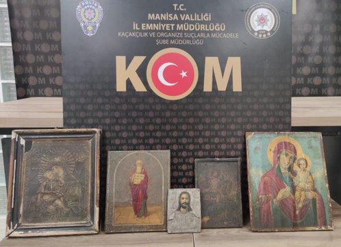 İnşaat malzemeleri arasında tarihi eser ele geçirildi