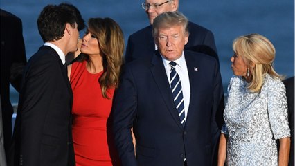 GALA VIDEO - Melania Trump : Son Bisou À Justin Trudeau Au G7 Enflamme Twitter