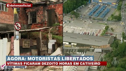 Motoristas de caminhão são atacados e sequestrados por criminosos.