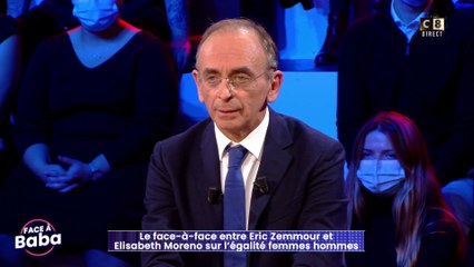 "Je ne suis pas féministe" déclare Eric Zemmour dans "Face A Baba"