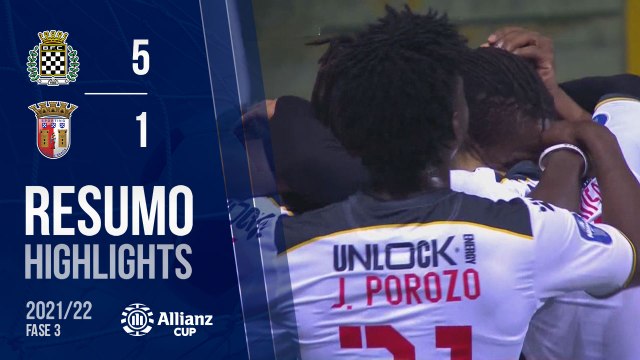 Highlights: Boavista 5-1 SC Braga (Taça da Liga 21/22 - Fase 3 - Jornada 3)