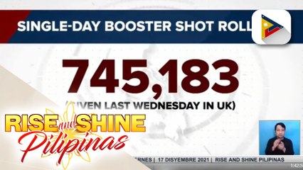 Record-high booster shot rollout, naitala sa United Kingdom