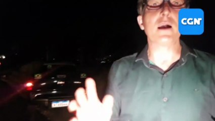 Após invadir a contramão, motorista de Palio colide contra Montana e capota na BR-467