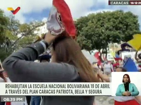 Plan Caracas Patriota, Bella y Segura rehabilitó Escuela Nacional Bolivariana 19 de Abril en Caracas