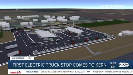First electric truck charging area coming to Bakersfield