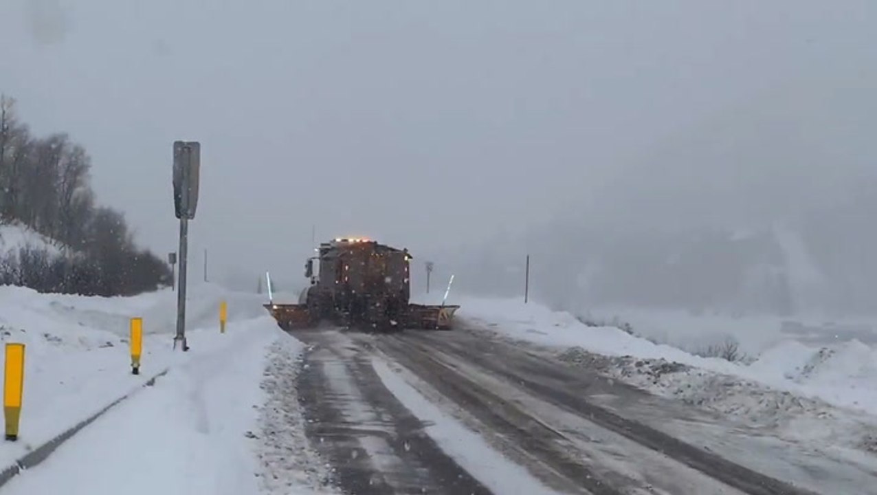 Snow coats mountainous regions of the Southwest