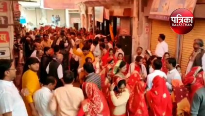 गणिनी आर्यिका स्वस्ति भूषण के मंगल प्रवेश पर जयकारों से गूंजा पीपलू