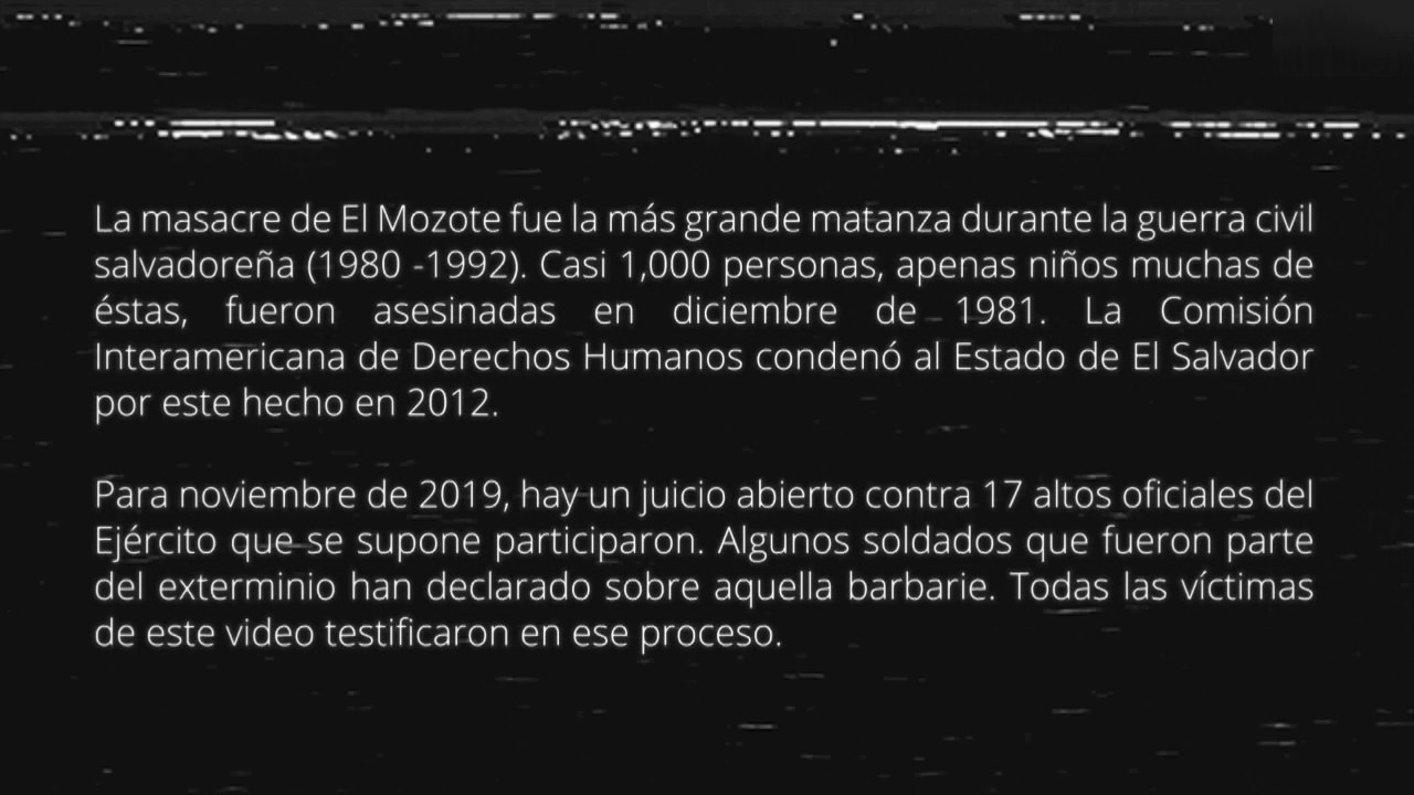 La vida que quedó: Los sobrevivientes de la  masacre de El Mozote