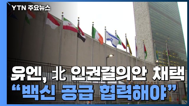 유엔, '北 인권결의안' 17년 연속 채택... 백신 공급 협력하라 / YTN
