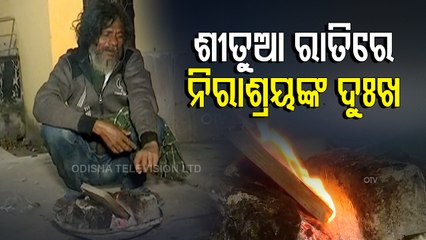 Despite Shelter Homes Availability, Several Homeless Spend Winter Nights On Sambalpur Footpath