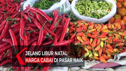 Jelang Libur Natal Harga Cabai di Pasar Naik