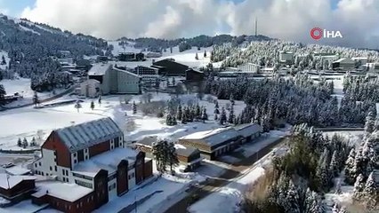 Uludağ’da karın keyfini çıkardılar
