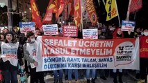 İstanbul’da asgari ücret protestosu