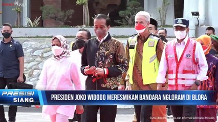 Presiden Jokowi Resmikan Bandar Udara Ngloram, Kab Blora