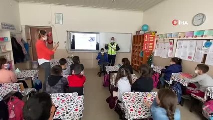 Jandarmadan 8 bin 263 öğrenciye trafik kurallarıyla ilgili eğitimler verildi