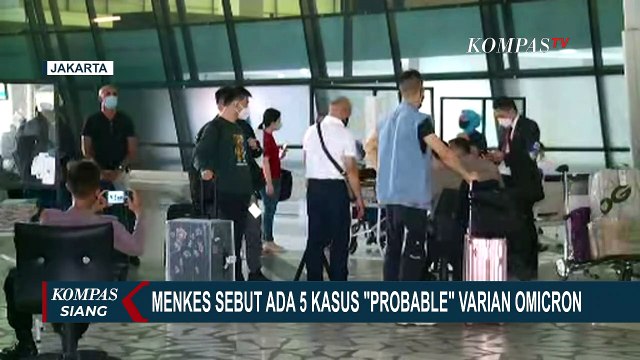 Menteri Kesehatan Sebut Ada 5 Kasus Probable Varian Omicron di Indonesia
