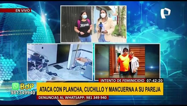 Intento de feminicidio: ataca a cuchillazos a su pareja y la deja al borde de la muerte