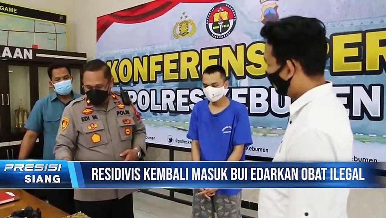 Polres Kebumen Tangkap Seorang residivis atas kasus Edarkan Pil Trihexphenidil Secara Ilegal