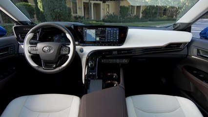 2021 Toyota Mirai Interior Design in White Brown Copper