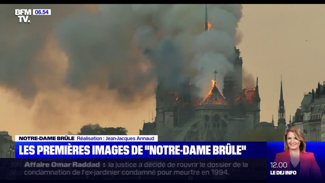 Les premières images du film Notre-Dame brûle de Jean-Jacques Annaud