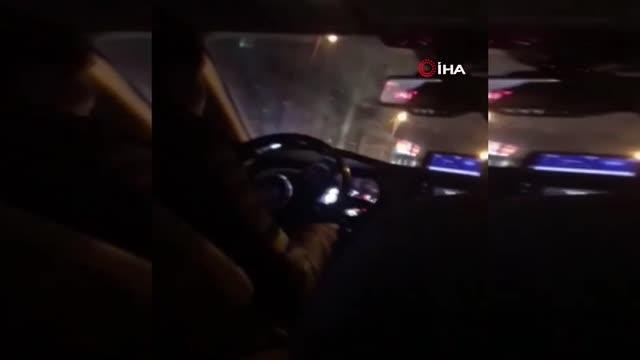 Takside gidiş-dönüş tartışması kameralara yansıdı