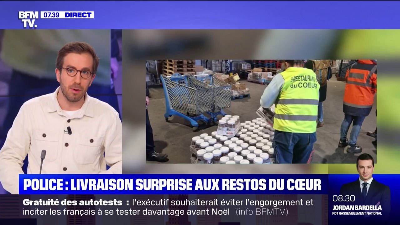 La police remet 500 kilos de Nutella aux Restos du Cœur de Lille, après une saisie