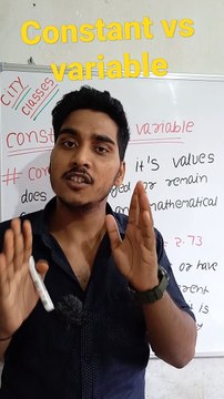 Constant vs variable | constant vs variable in Hindi | constant and variable mathematical tool #cityclasses