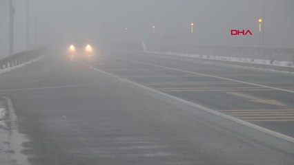 BOLU DAĞI'NDA KAR VE SİS