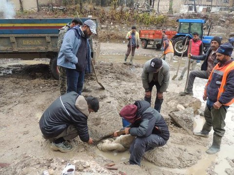 AİZANOİ ANTİK KENTİ KAZISINDA 'HERKÜL'ÜN MERMER HEYKELİ BULUNDU