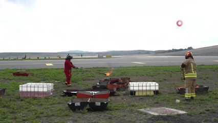 İstanbul Havalimanı'nda nefes kesen acil durum tatbikatı