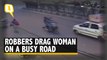 CCTV Footage: Robbers Drag Woman on a Busy Road in Delhi's Shalimar Bagh