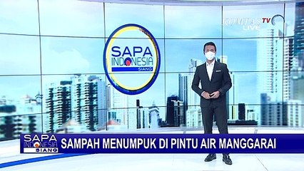 Kacau! Banyak Tumpukan Sampah di Pintu Air Manggarai