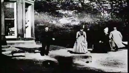 La escena del jardín Roundhay y Tráfico del puente Leeds 1888